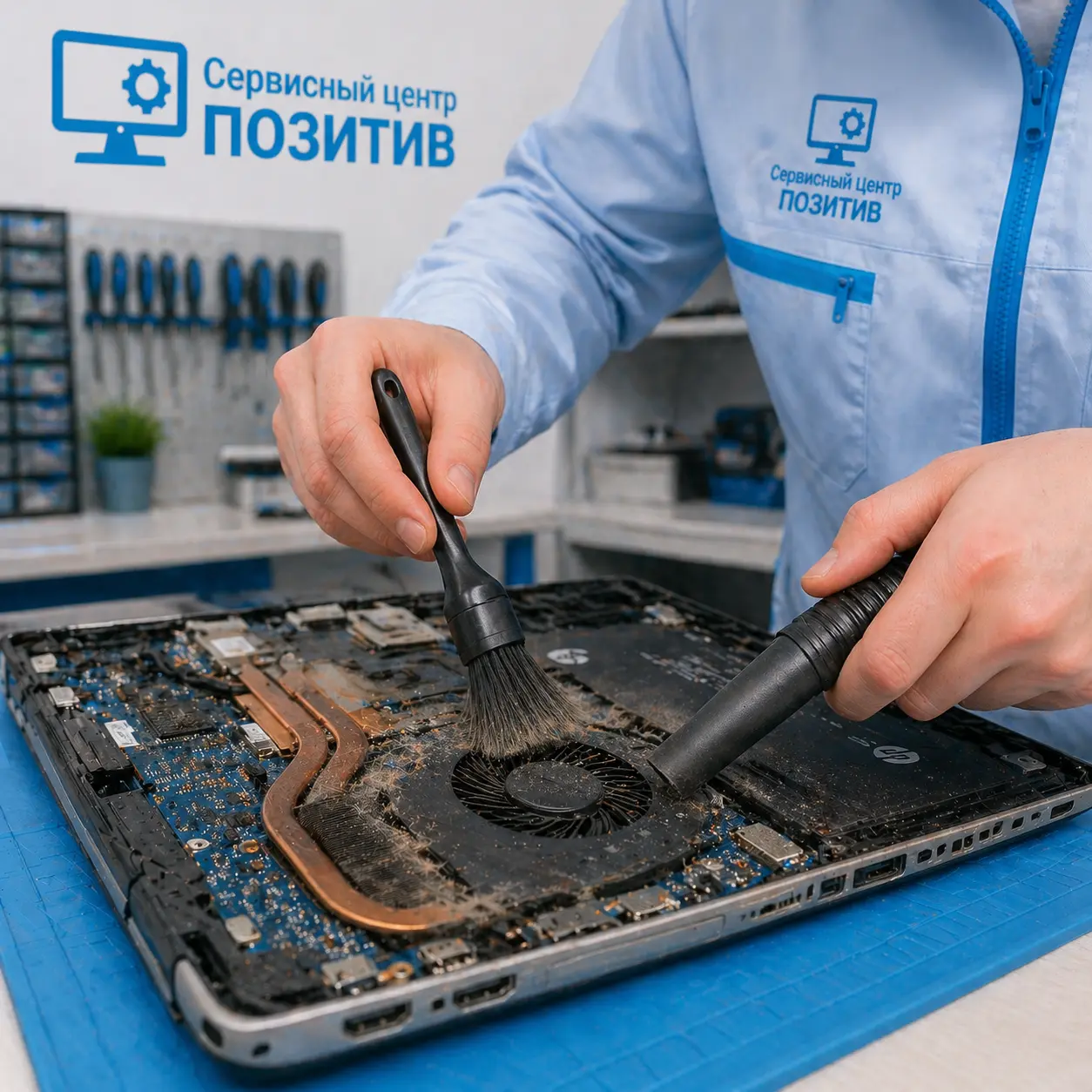 чистка ноутбука HP в Волжском