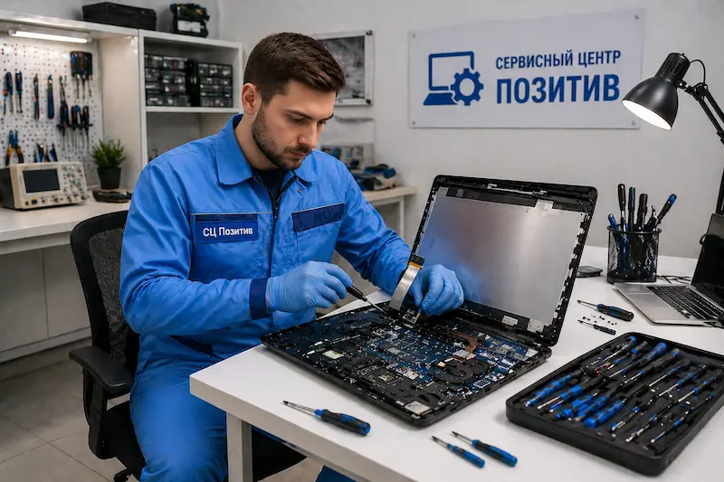 Замена шлейфа матрицы ноутбука в Волжском