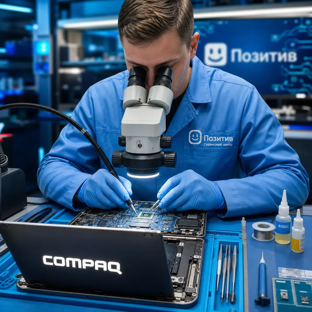 Замена видеокарты ноутбука Compaq в Волжском