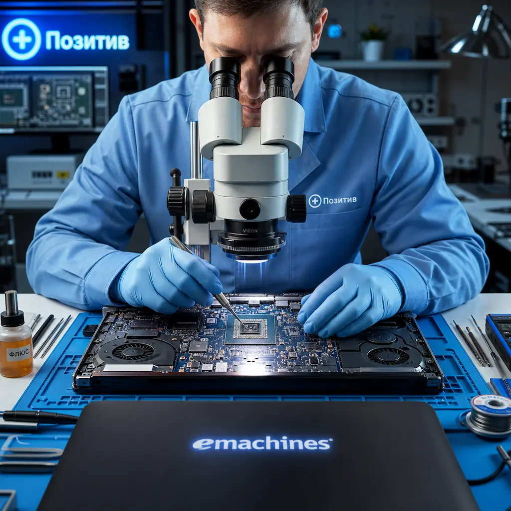 Замена видеокарты ноутбука Emachines в Волжском