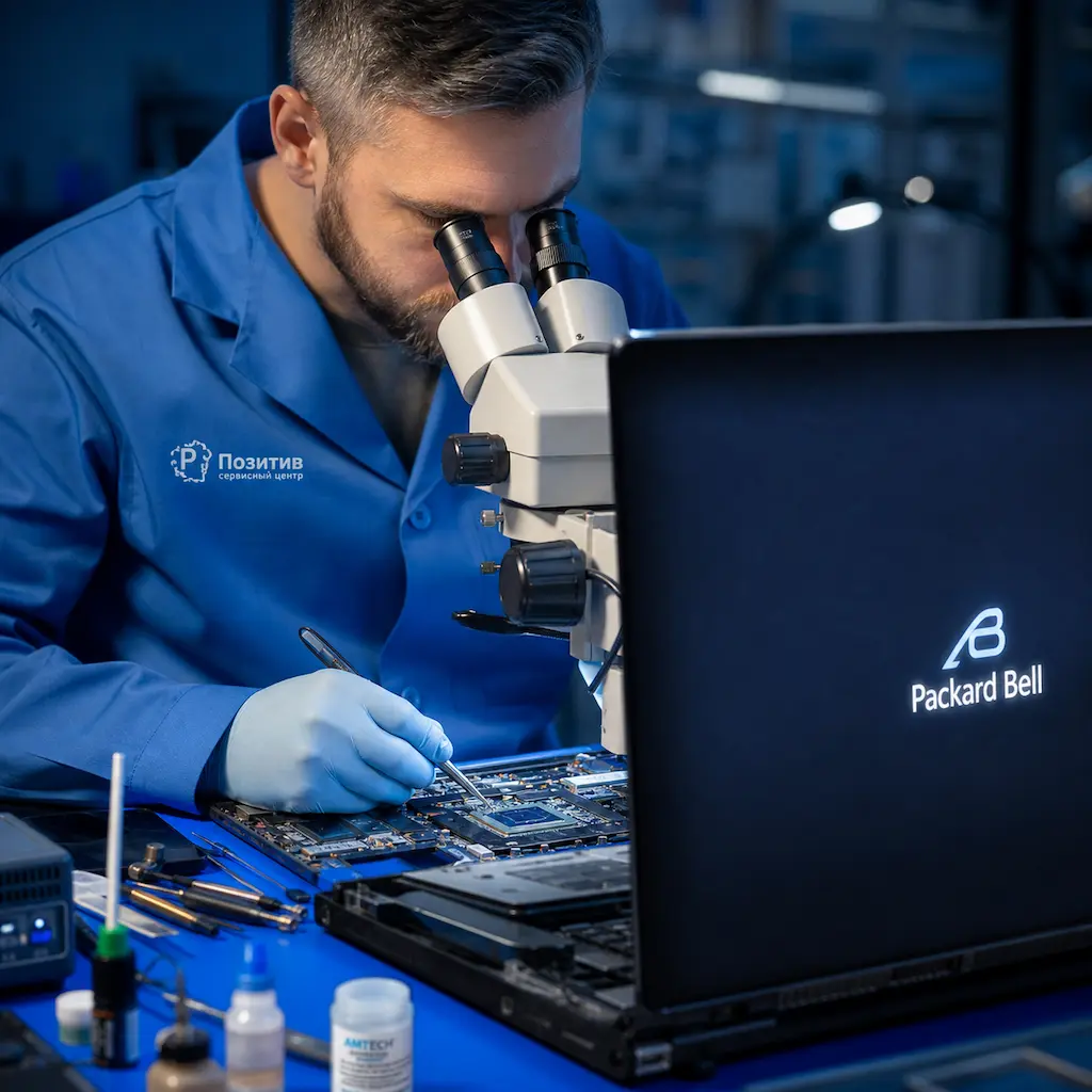 Замена видеокарты ноутбука Packard Bell в Волжском