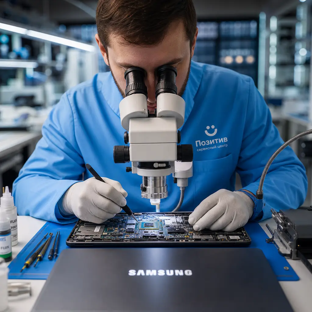 Замена видеокарты ноутбука Samsung в Волжском