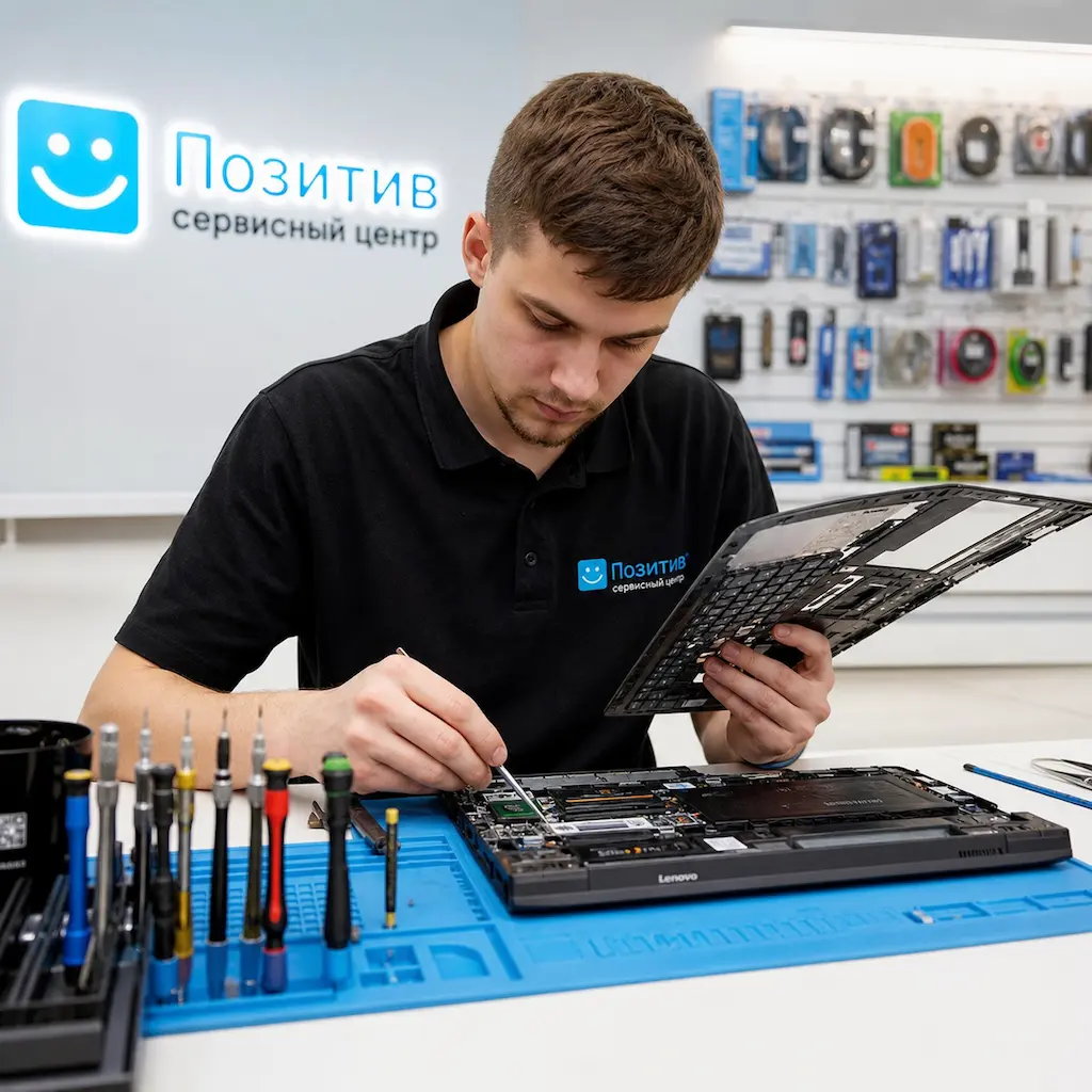 заменить клавиатуру на ноутбуке Lenovo в Волжском