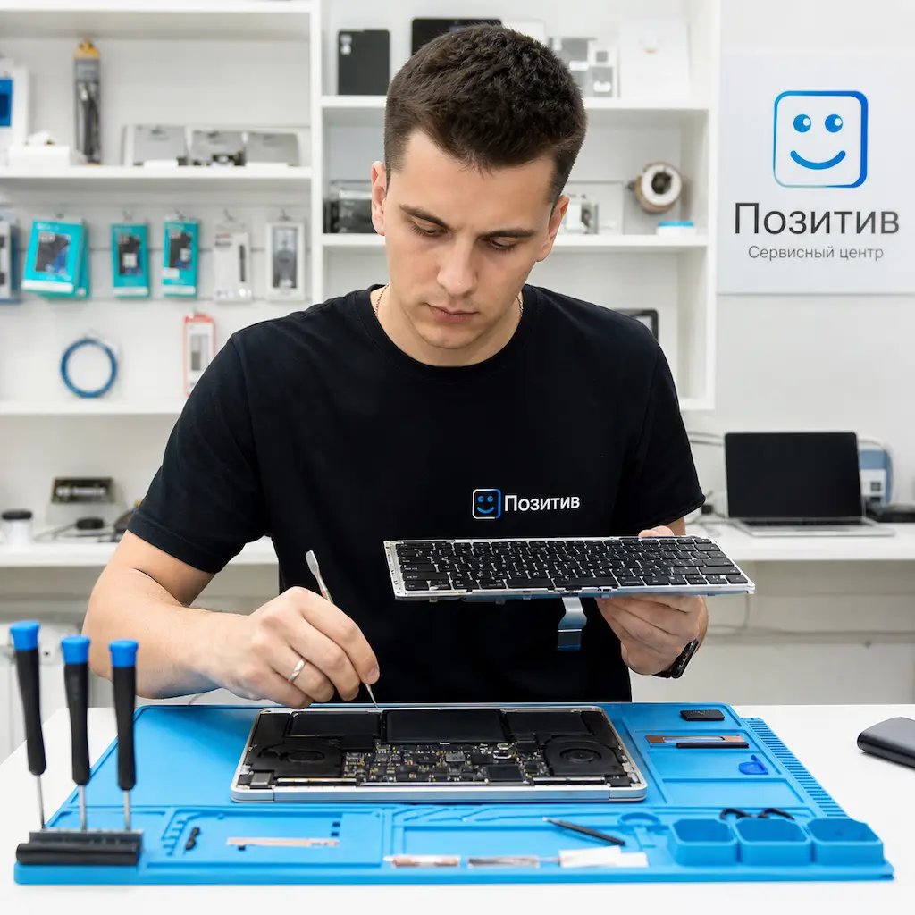 заменить клавиатуру на Apple Macbook в Волжском