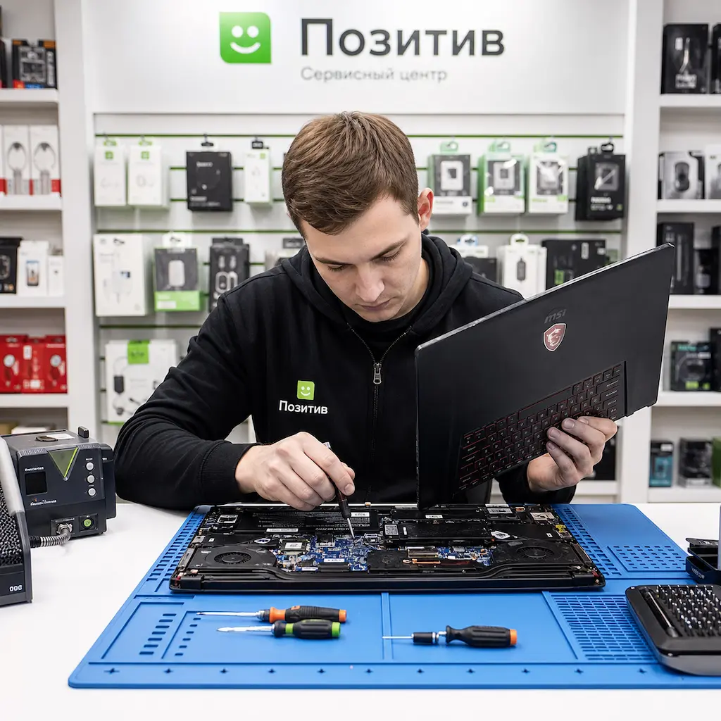 заменить клавиатуру на ноутбуке MSI в Волжском