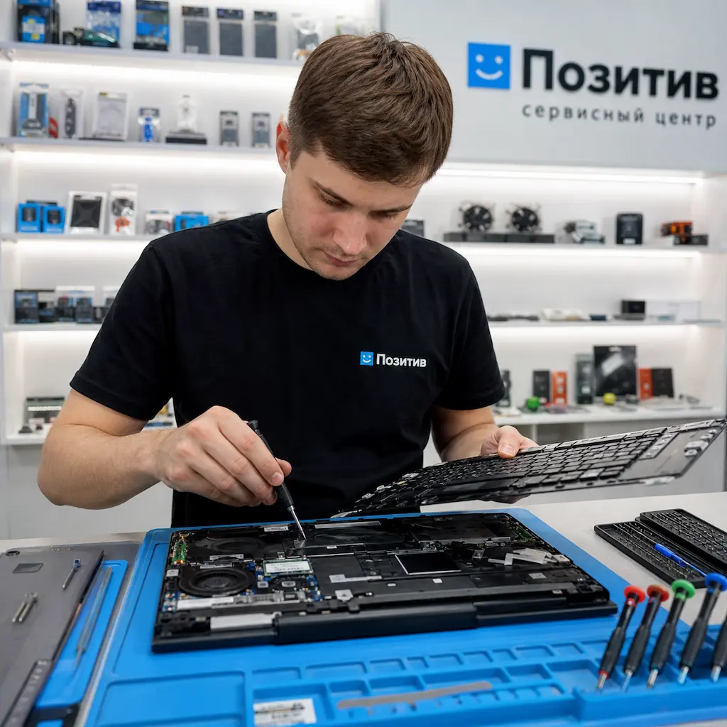 заменить клавиатуру на ноутбуке Samsung в Волжском