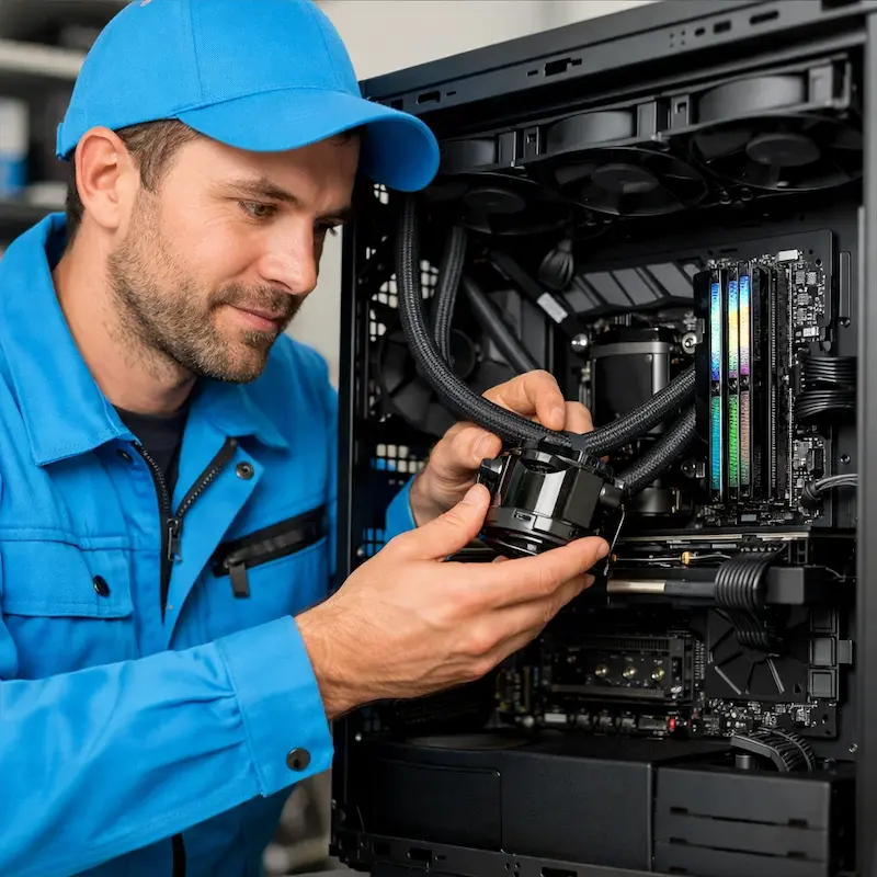 Установка СЖО на ПК в Волжском