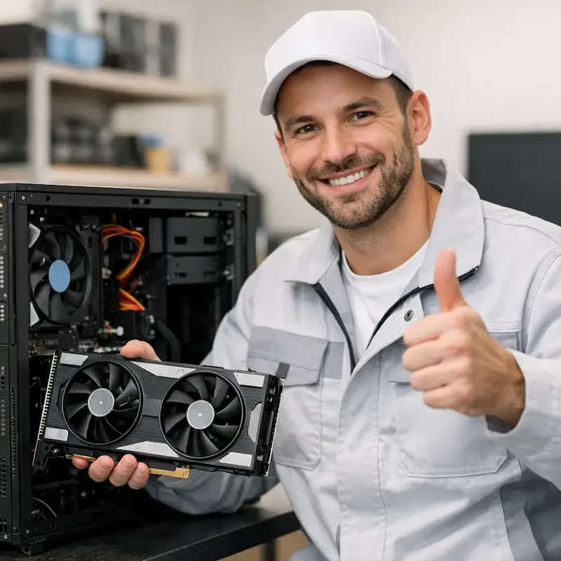 установка видеокарты на ПК в Волжском