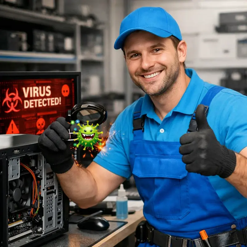 Удаление вирусов с компьютера в Волжском